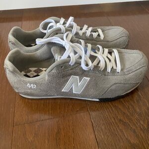 New Balance Gray and White Suede Sneakers womens size 6.5